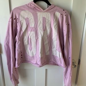 GRL PWR Cropped Hoodie